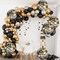 Black and Gold Marble Balloons - 22 Inch, Pack of 6 | Marble Black and Gold Balloons, Black Agate Balloons | Gold and Black Balloons | Marble Foil Balloons for Black and Gold Birthday Decor
